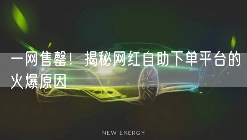一网售罄！揭秘网红自助下单平台的火爆原因