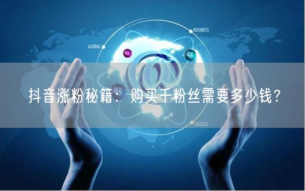 抖音涨粉秘籍：购买千粉丝需要多少钱？