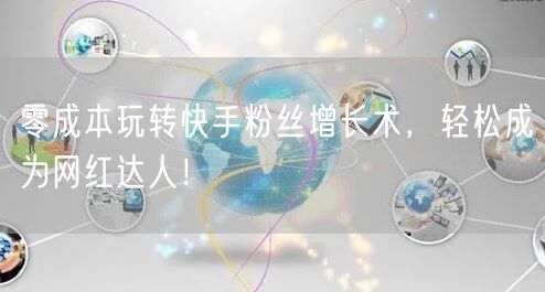 零成本玩转快手粉丝增长术，轻松成为网红达人！