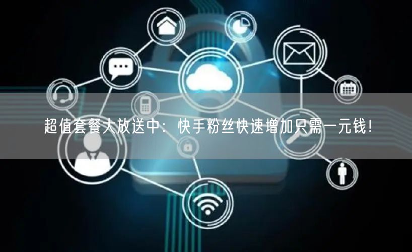 超值套餐大放送中：快手粉丝快速增加只需一元钱！