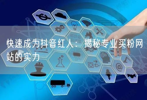 快速成为抖音红人：揭秘专业买粉网站的实力