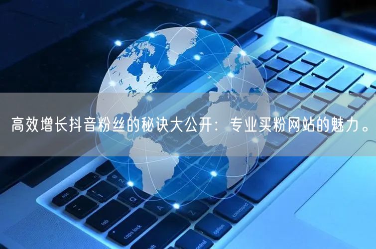 高效增长抖音粉丝的秘诀大公开：专业买粉网站的魅力。