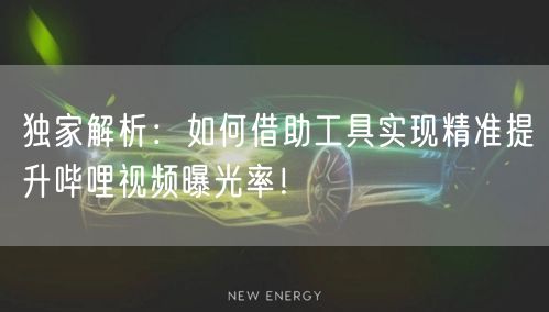 独家解析：如何借助工具实现精准提升哔哩视频曝光率！