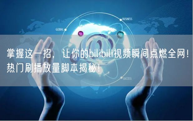 掌握这一招，让你的bilibili视频瞬间点燃全网！热门刷播放量脚本揭秘！