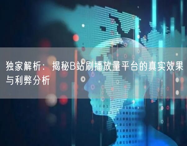 独家解析：揭秘B站刷播放量平台的真实效果与利弊分析