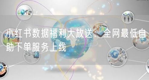 小红书数据福利大放送：全网最低自助下单服务上线