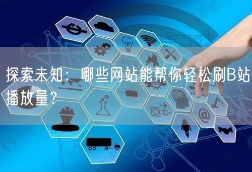 探索未知：哪些网站能帮你轻松刷B站播放量？