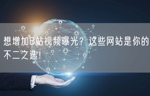 想增加B站视频曝光？这些网站是你的不二之选！