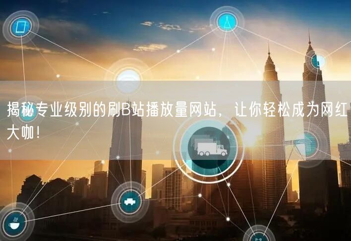 揭秘专业级别的刷B站播放量网站，让你轻松成为网红大咖！