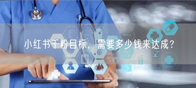 小红书千粉目标，需要多少钱来达成？
