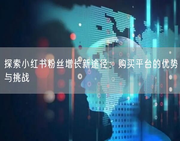 探索小红书粉丝增长新途径：购买平台的优势与挑战