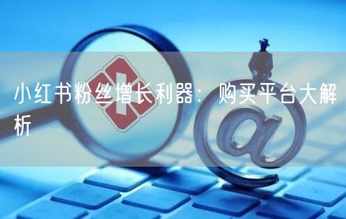 小红书粉丝增长利器：购买平台大解析